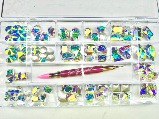 Large AB stone Bling Box