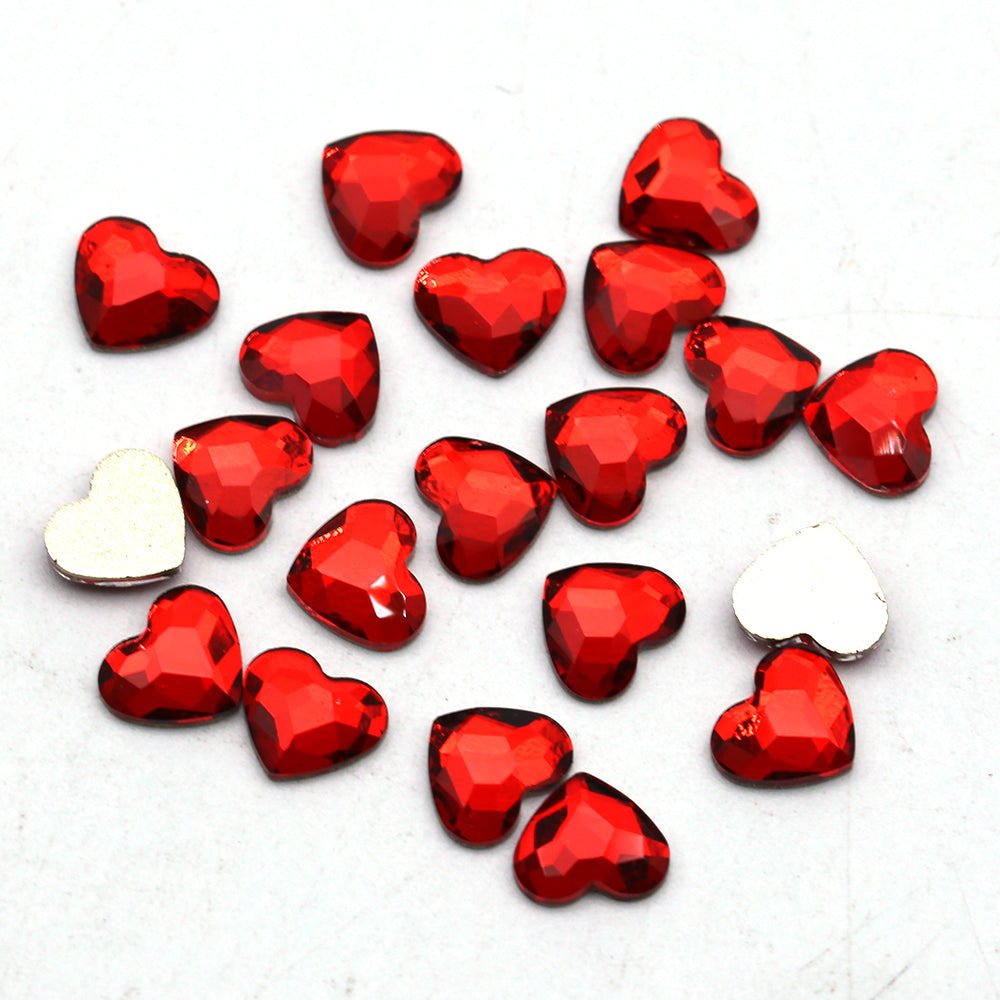 JS heart Crystal #58 8x7mm