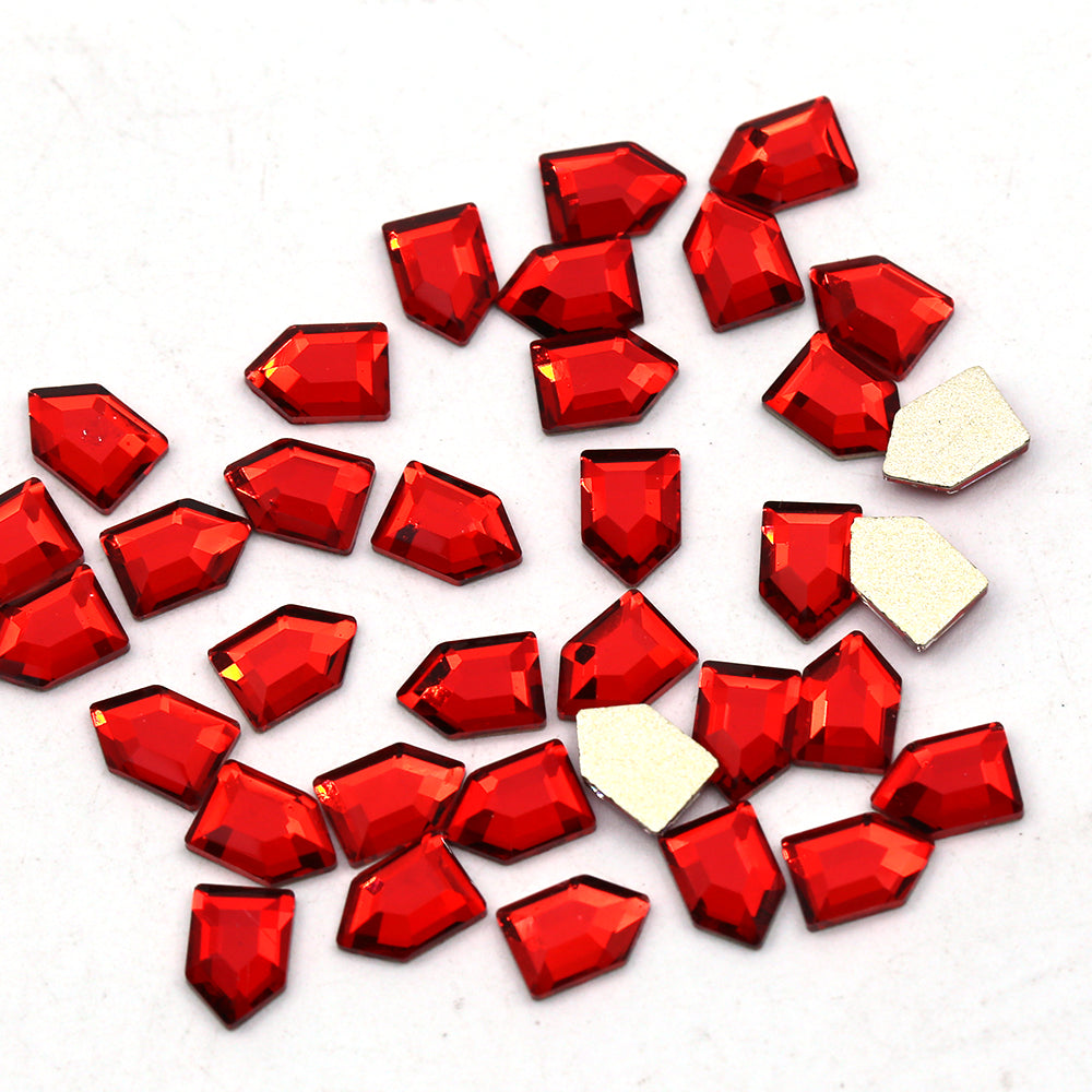 JS elongated pentagon Crystal #163 5x4.2