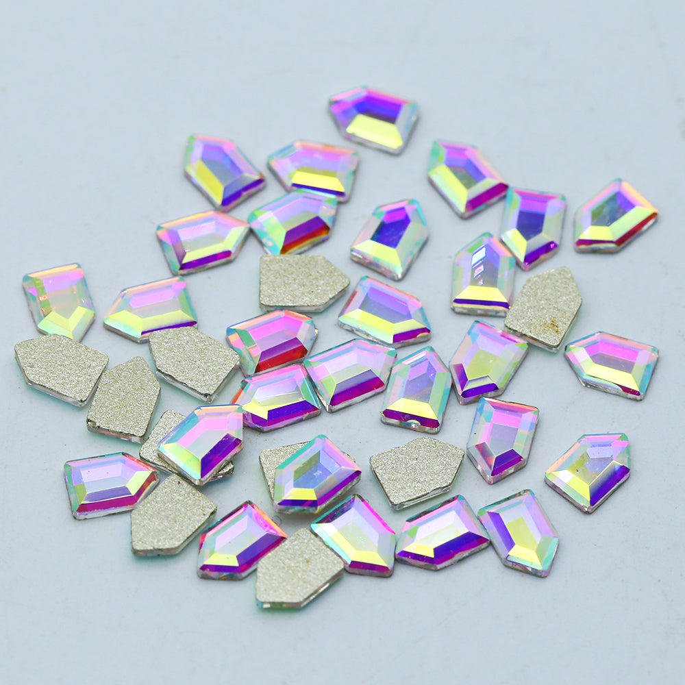 JS elongated pentagon Crystal #163 5x4.2